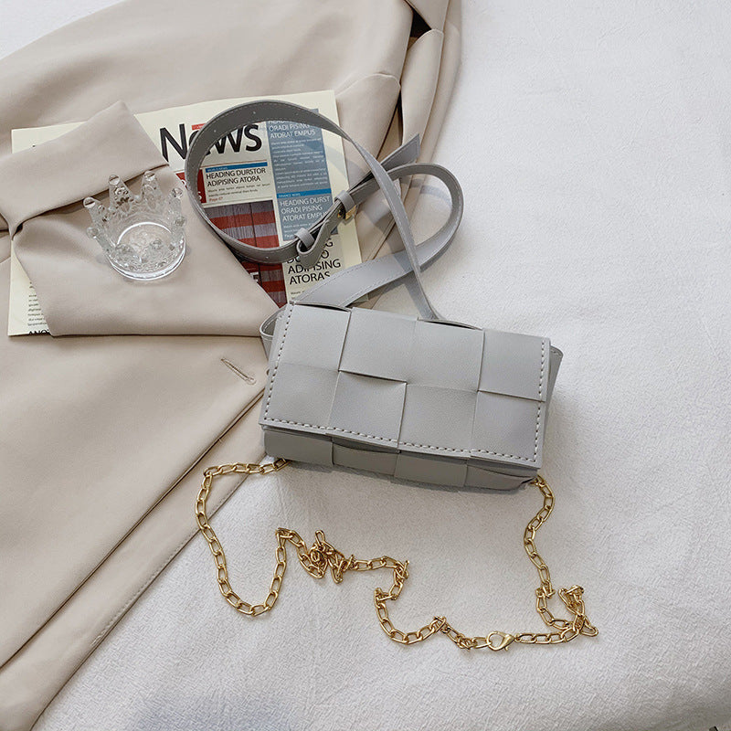 Square hand-sewn waist bag chest bag crossbody bag