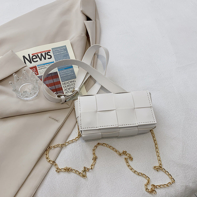 Square hand-sewn waist bag chest bag crossbody bag