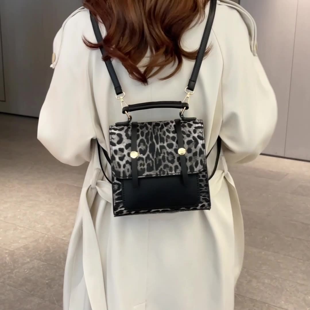 Fait main | Sac fourre-tout imprimé léopard