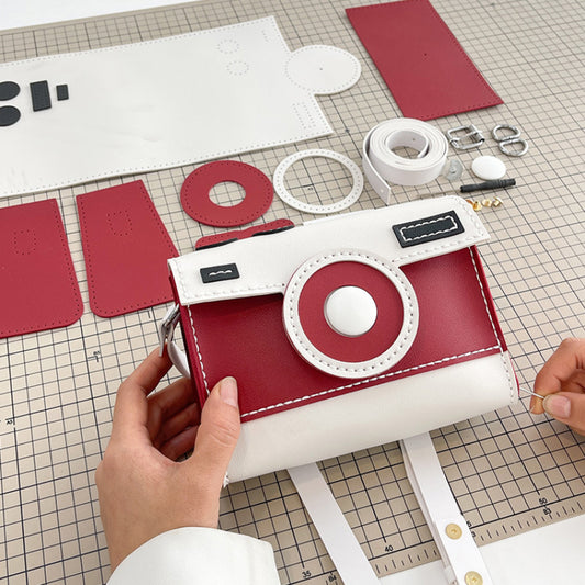 Clashing Camera Women's Bag diy Handmade Knitting Bag