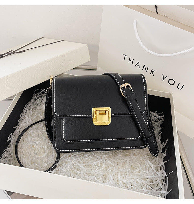 Handmade color matching high-end gift crossbody bag small square bag