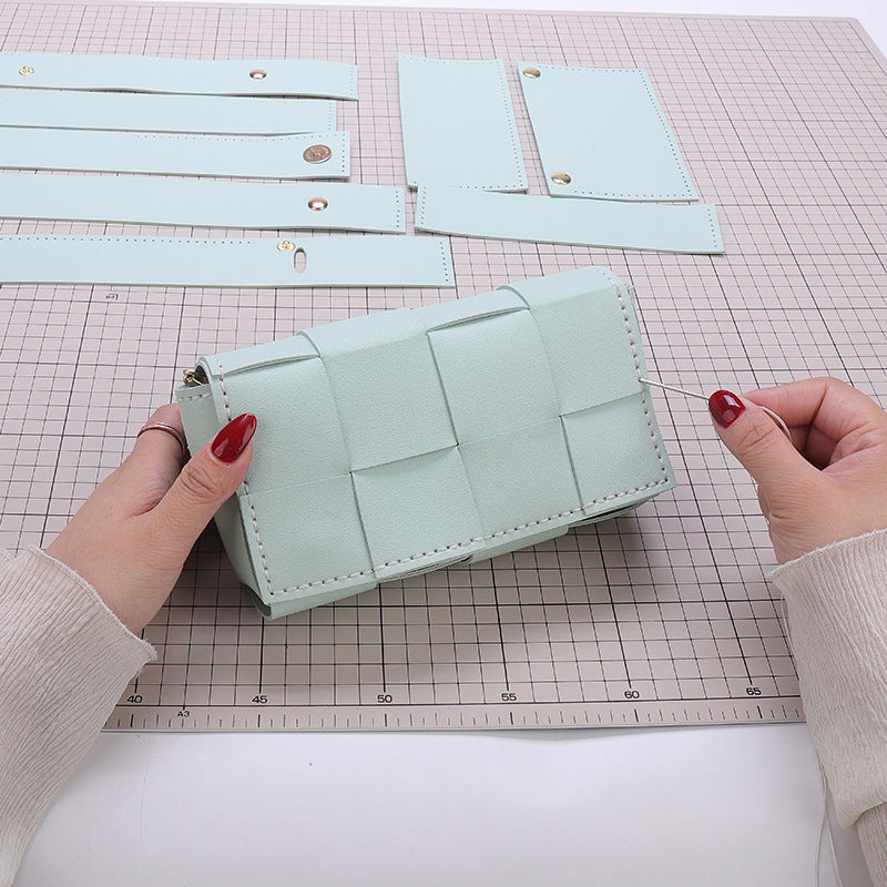 Square hand-sewn waist bag chest bag crossbody bag