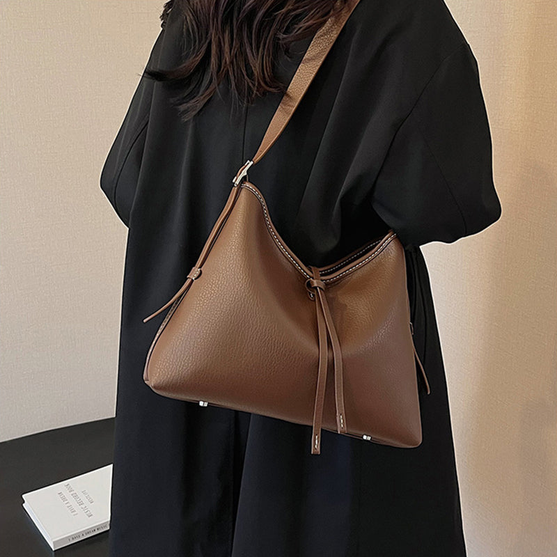 Handsewn shoulder bag with DIY material, perfect as a thoughtful gift