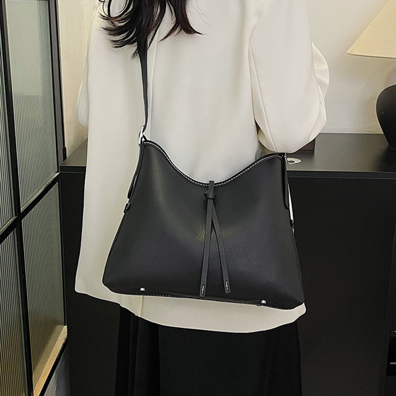 Handsewn shoulder bag with DIY material, perfect as a thoughtful gift