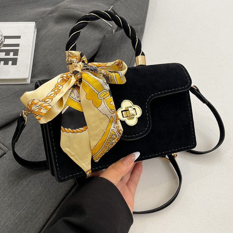 Handmade| Suede small square bag