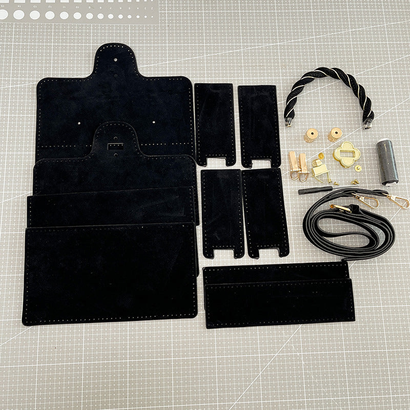 Handmade| Suede small square bag