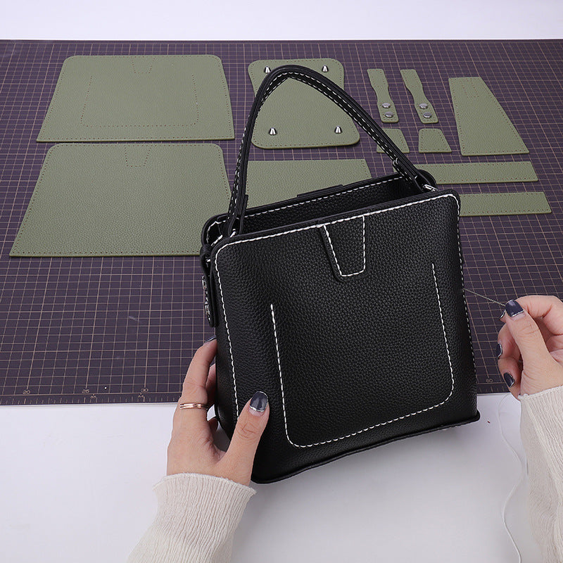 Bucket bag, shoulder crossbody, handheld | DIY materials