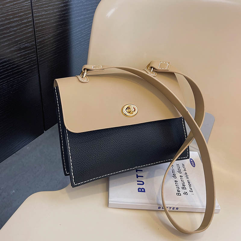 Handmade|  Color-block crossbody bag