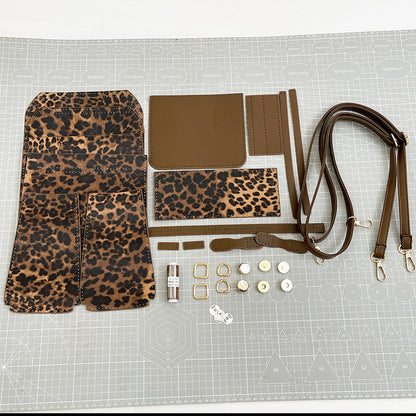 Handgefertigt | Tragetasche mit Leopardenmuster