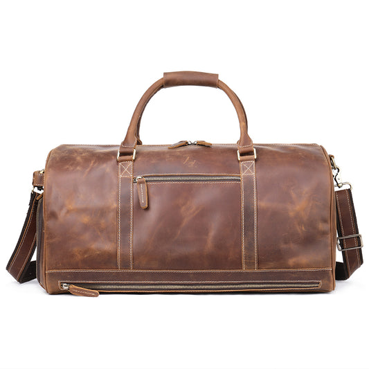Genuine Leather Vintage Travel Shoulder Bag