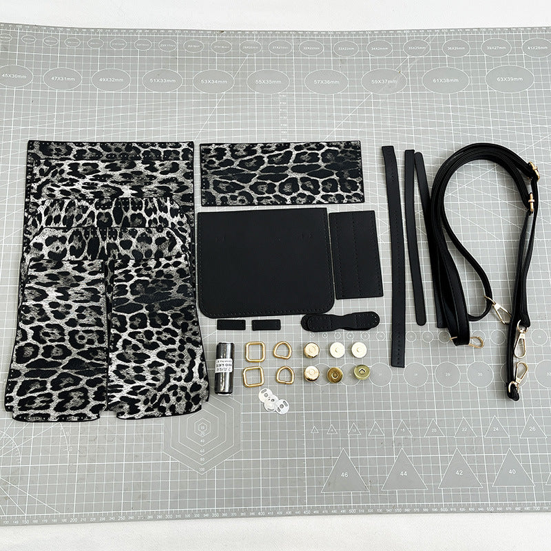 Handgefertigt | Tragetasche mit Leopardenmuster