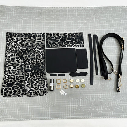 Handgefertigt | Tragetasche mit Leopardenmuster