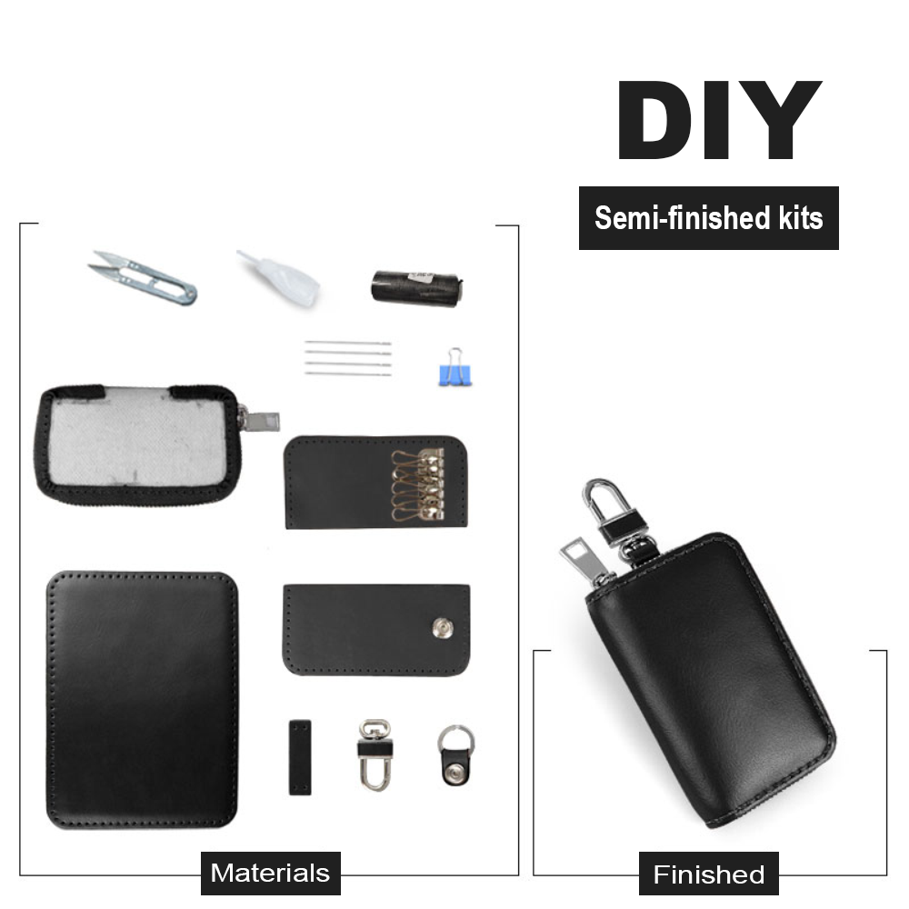 Keychain wallet for driver's license and card holder, two-in-one